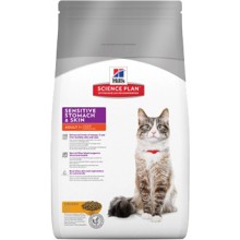 Хиллс Sensitive Stomach  & Skin для кошек c чувствительной кожей и желудком